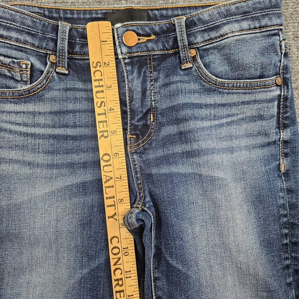 Buckle Black Ankle Skinny Jeans Womens Size 26 Blue Fit No 53 Frayed Hem Denim - Picture 6 of 9